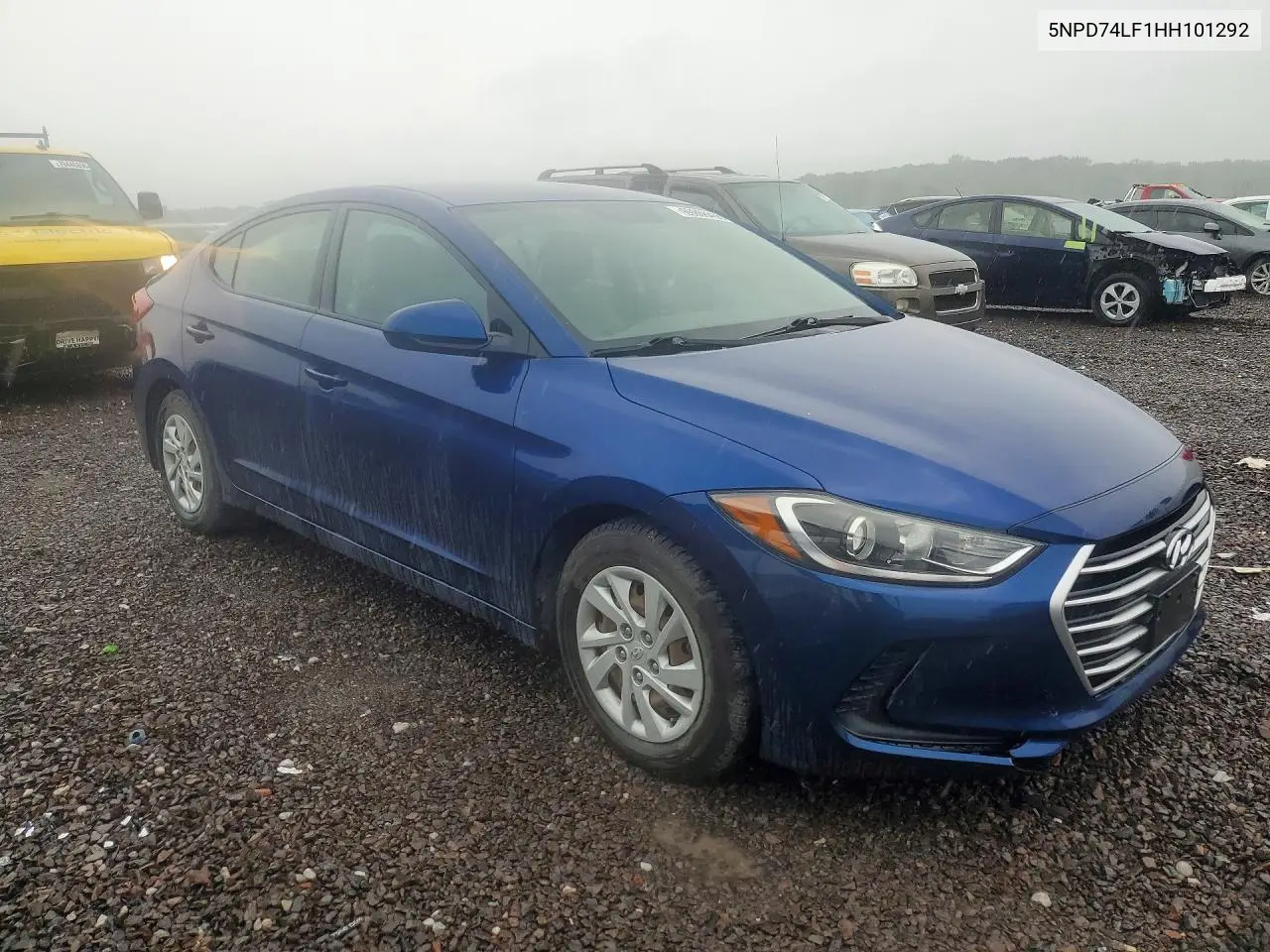 2017 HYUNDAI ELANTRA VIN 5NPD74LF1HH101292 — фото 4