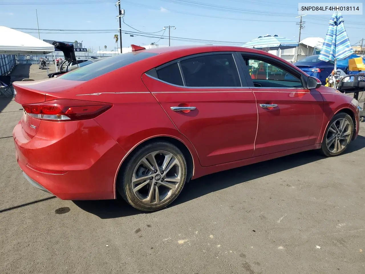 2017 HYUNDAI ELANTRA VIN 5NPD84LF4HH018114 — фото 3