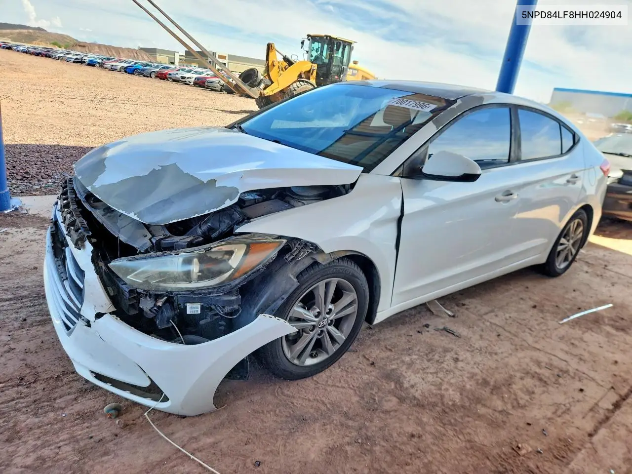 HYUNDAI ELANTRA 2017, VIN 5NPD84LF8HH024904