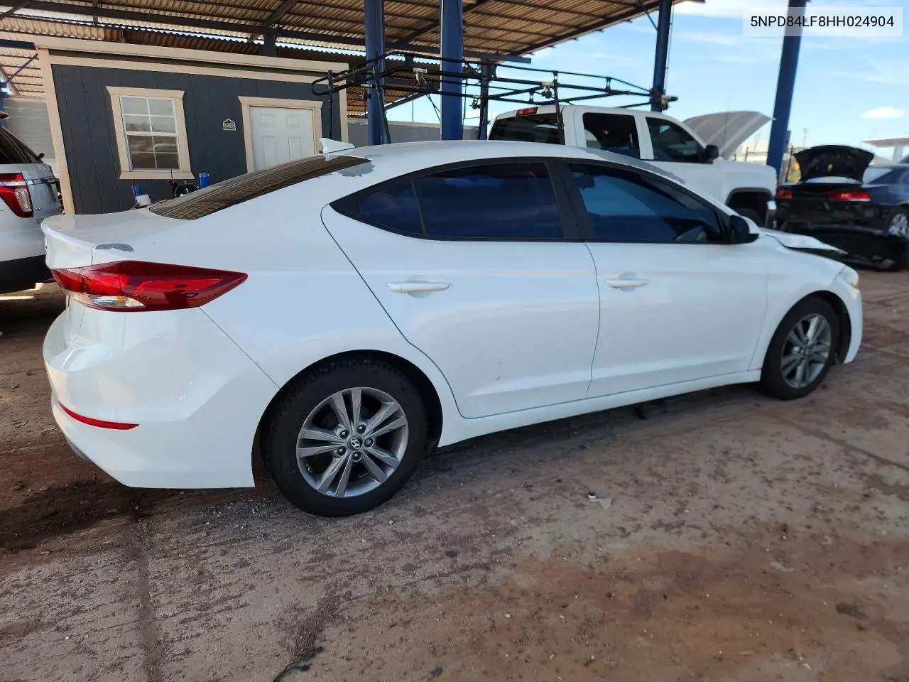 2017 HYUNDAI ELANTRA VIN 5NPD84LF8HH024904 — фото 3