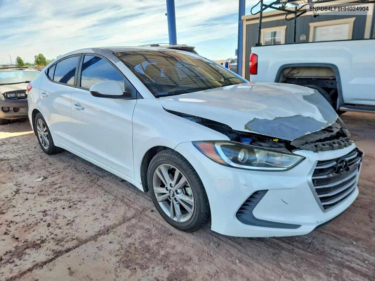 2017 HYUNDAI ELANTRA VIN 5NPD84LF8HH024904 — фото 4
