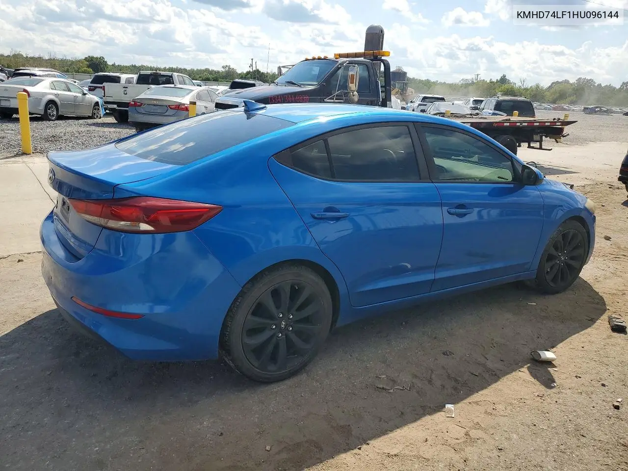 2017 HYUNDAI ELANTRA VIN KMHD74LF1HU096144 — фото 3