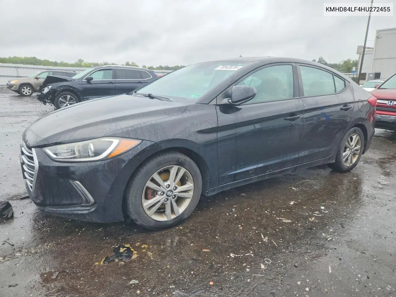 HYUNDAI ELANTRA 2017, VIN KMHD84LF4HU272455