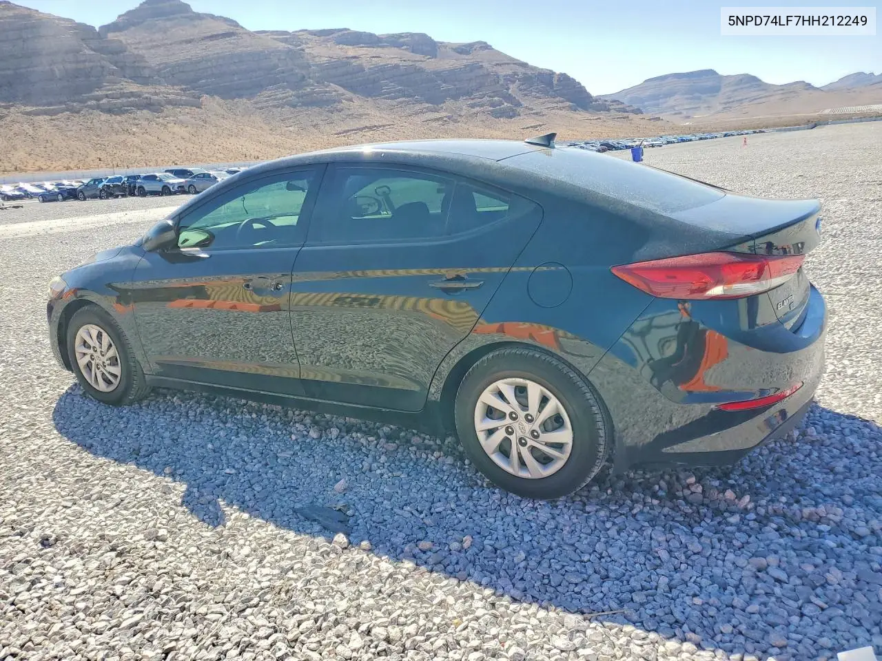 2017 HYUNDAI ELANTRA VIN 5NPD74LF7HH212249 — фото 2