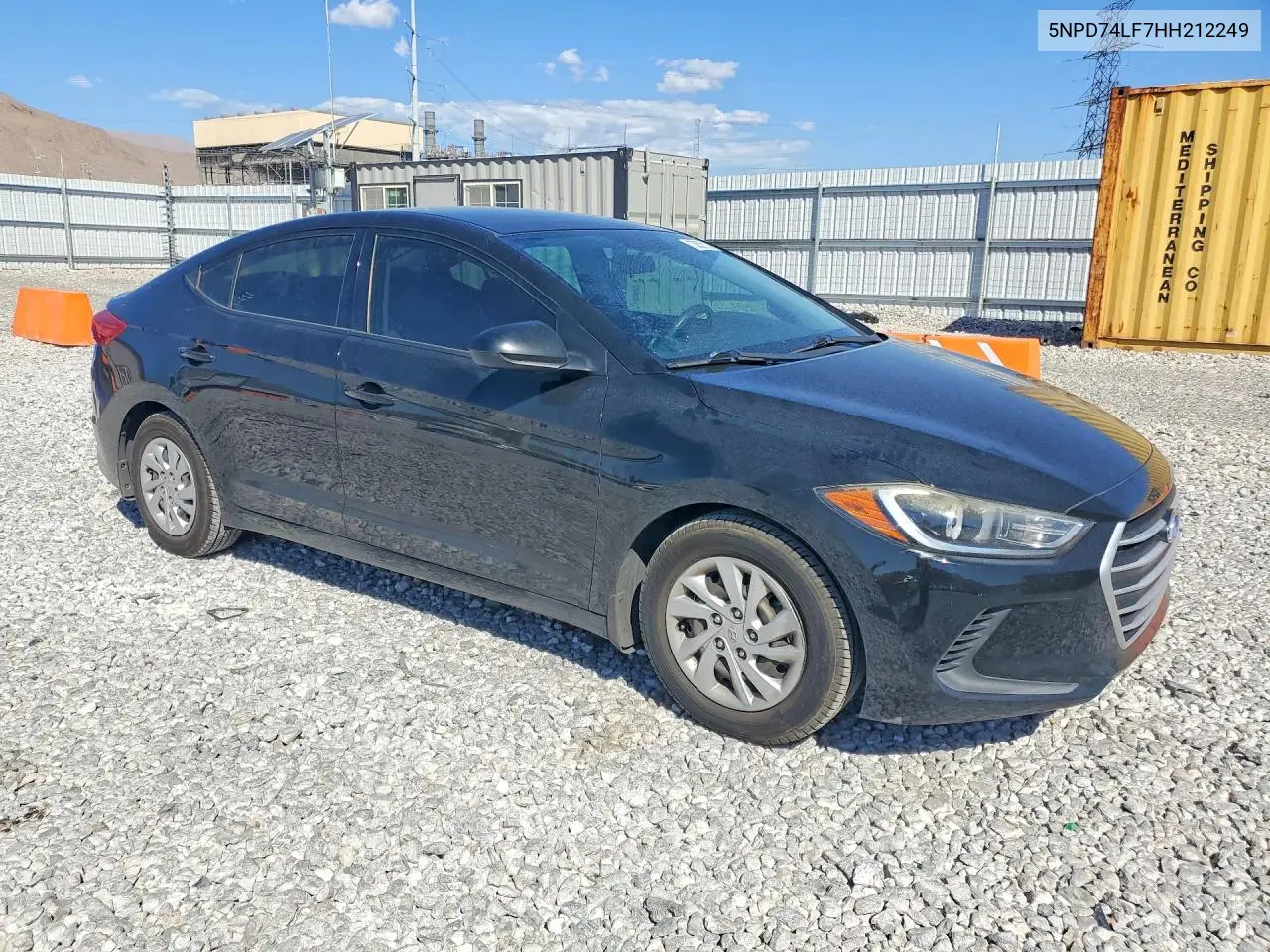 2017 HYUNDAI ELANTRA VIN 5NPD74LF7HH212249 — фото 4