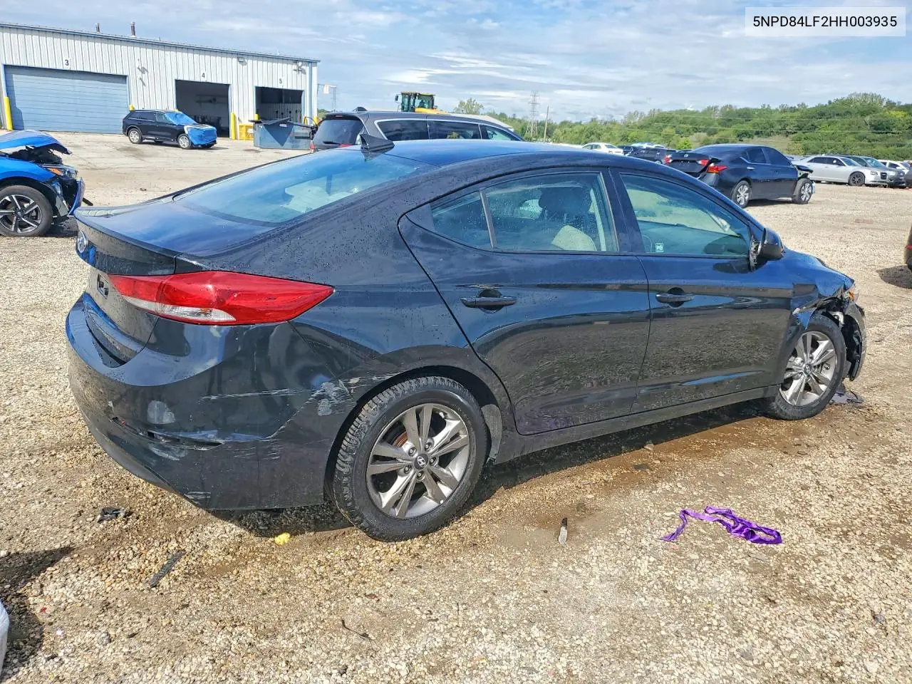 2017 HYUNDAI ELANTRA VIN 5NPD84LF2HH003935 — фото 3