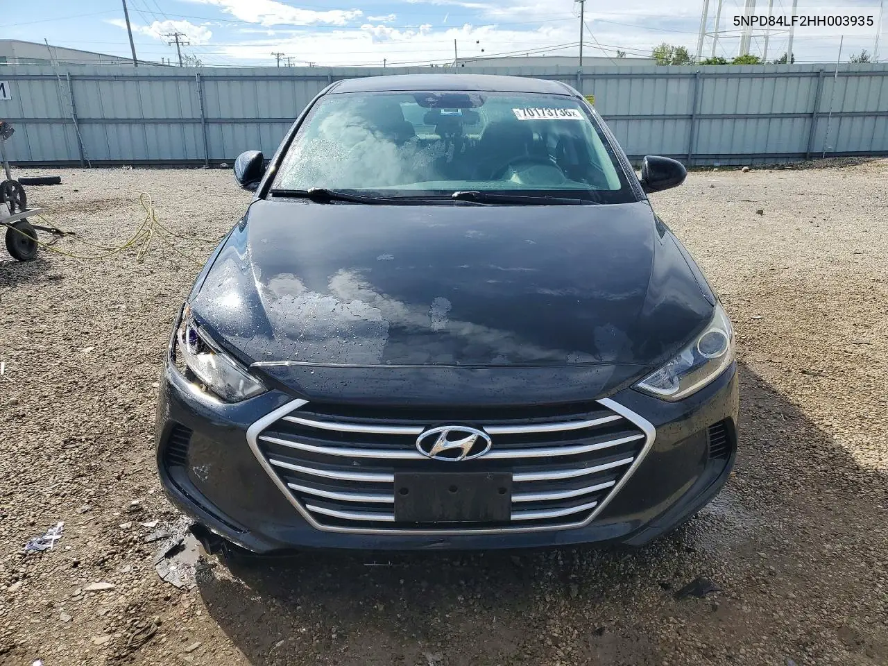2017 HYUNDAI ELANTRA VIN 5NPD84LF2HH003935 — фото 5