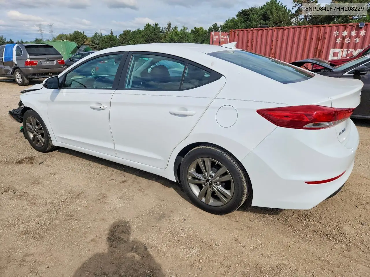 2017 HYUNDAI ELANTRA VIN 5NPD84LF7HH208229 — фото 2