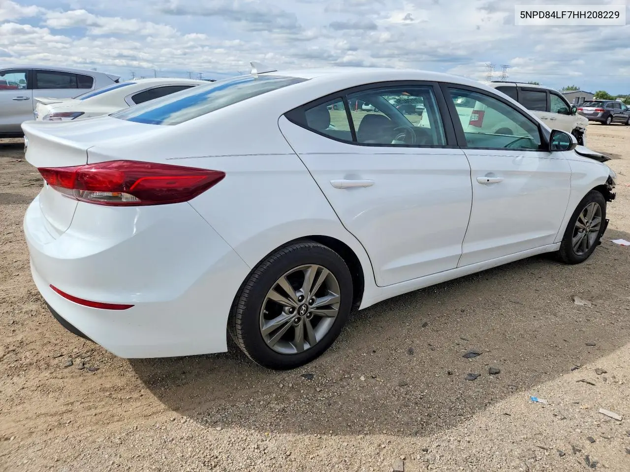 2017 HYUNDAI ELANTRA VIN 5NPD84LF7HH208229 — фото 3