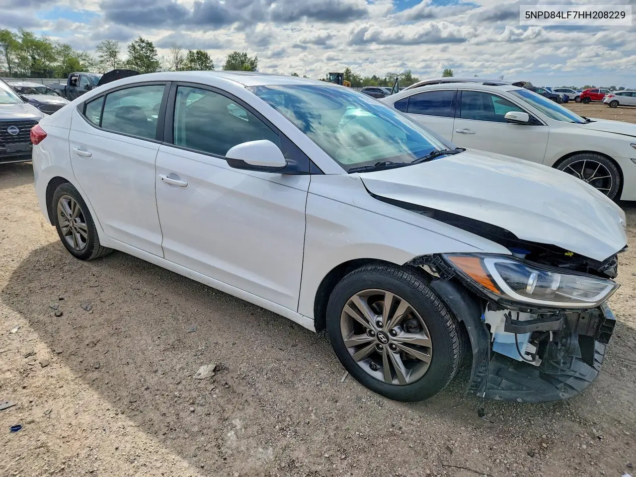 2017 HYUNDAI ELANTRA VIN 5NPD84LF7HH208229 — фото 4