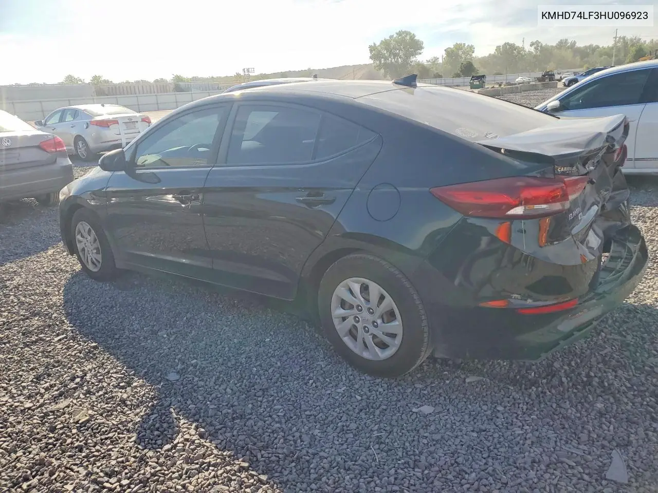 2017 HYUNDAI ELANTRA VIN KMHD74LF3HU096923 — фото 2