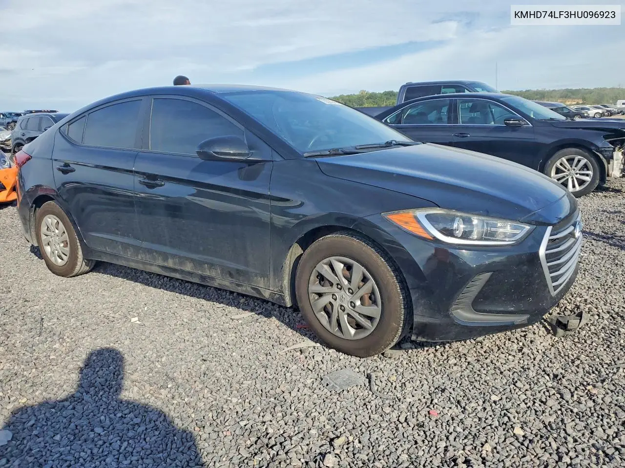 2017 HYUNDAI ELANTRA VIN KMHD74LF3HU096923 — фото 4