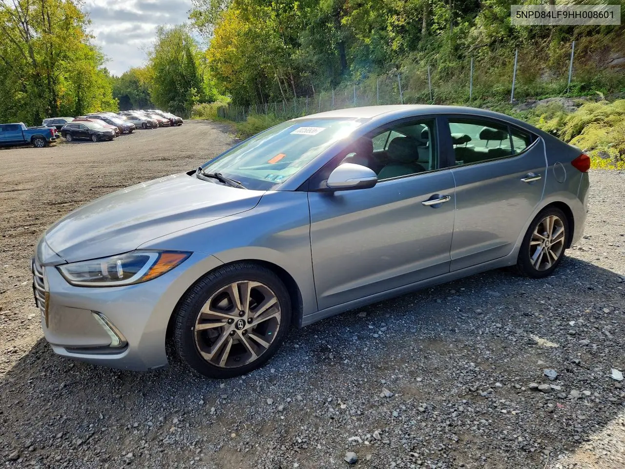 HYUNDAI ELANTRA 2017, VIN 5NPD84LF9HH008601
