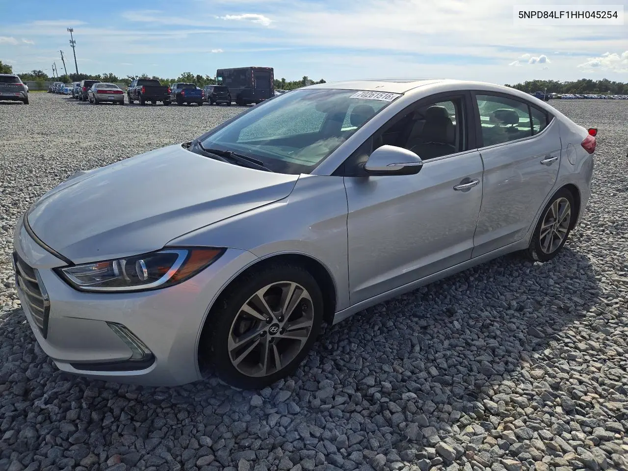 HYUNDAI ELANTRA 2017, VIN 5NPD84LF1HH045254