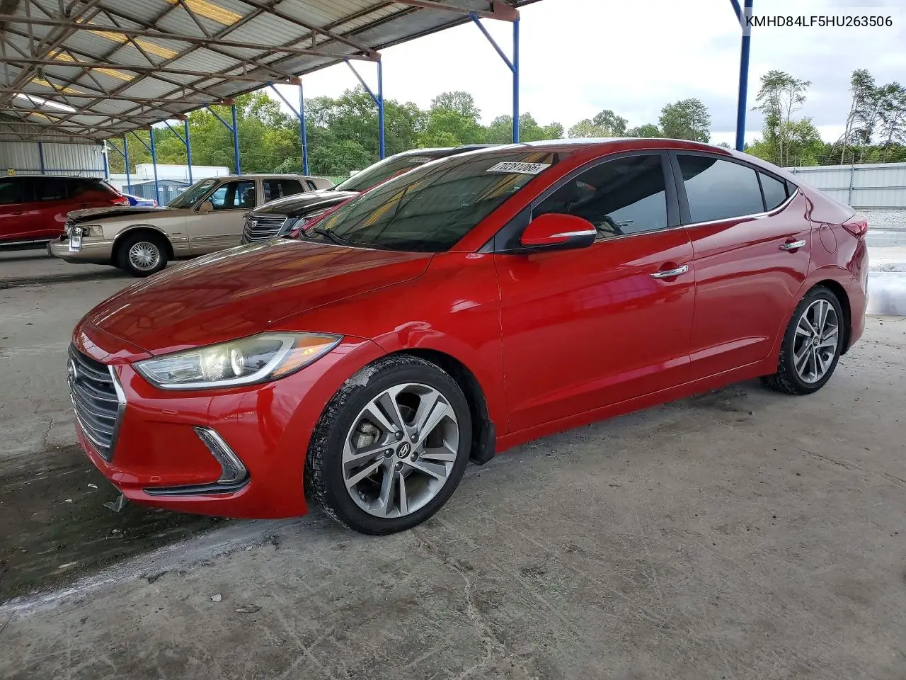 HYUNDAI ELANTRA 2017, VIN KMHD84LF5HU263506