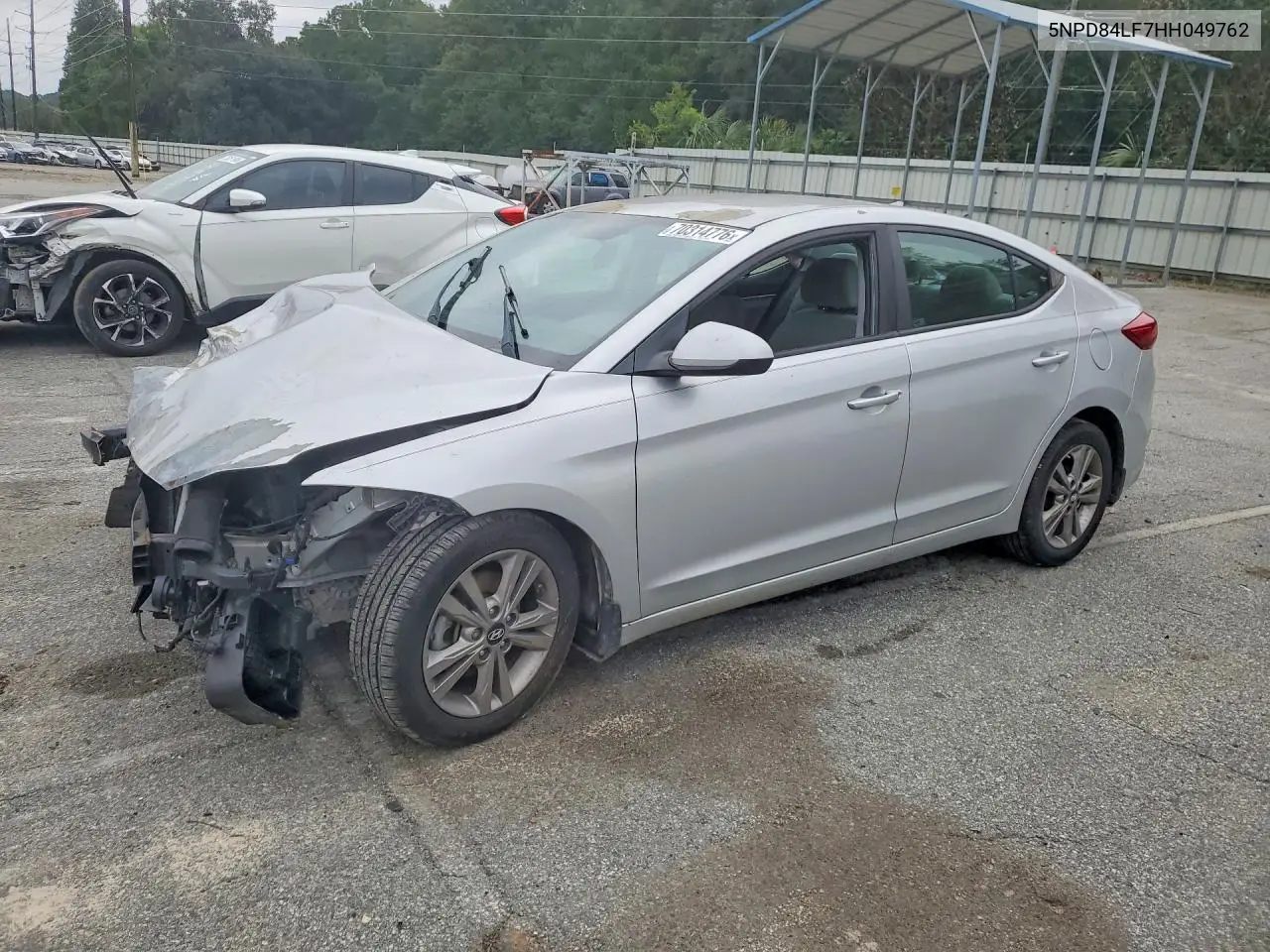 HYUNDAI ELANTRA 2017, VIN 5NPD84LF7HH049762