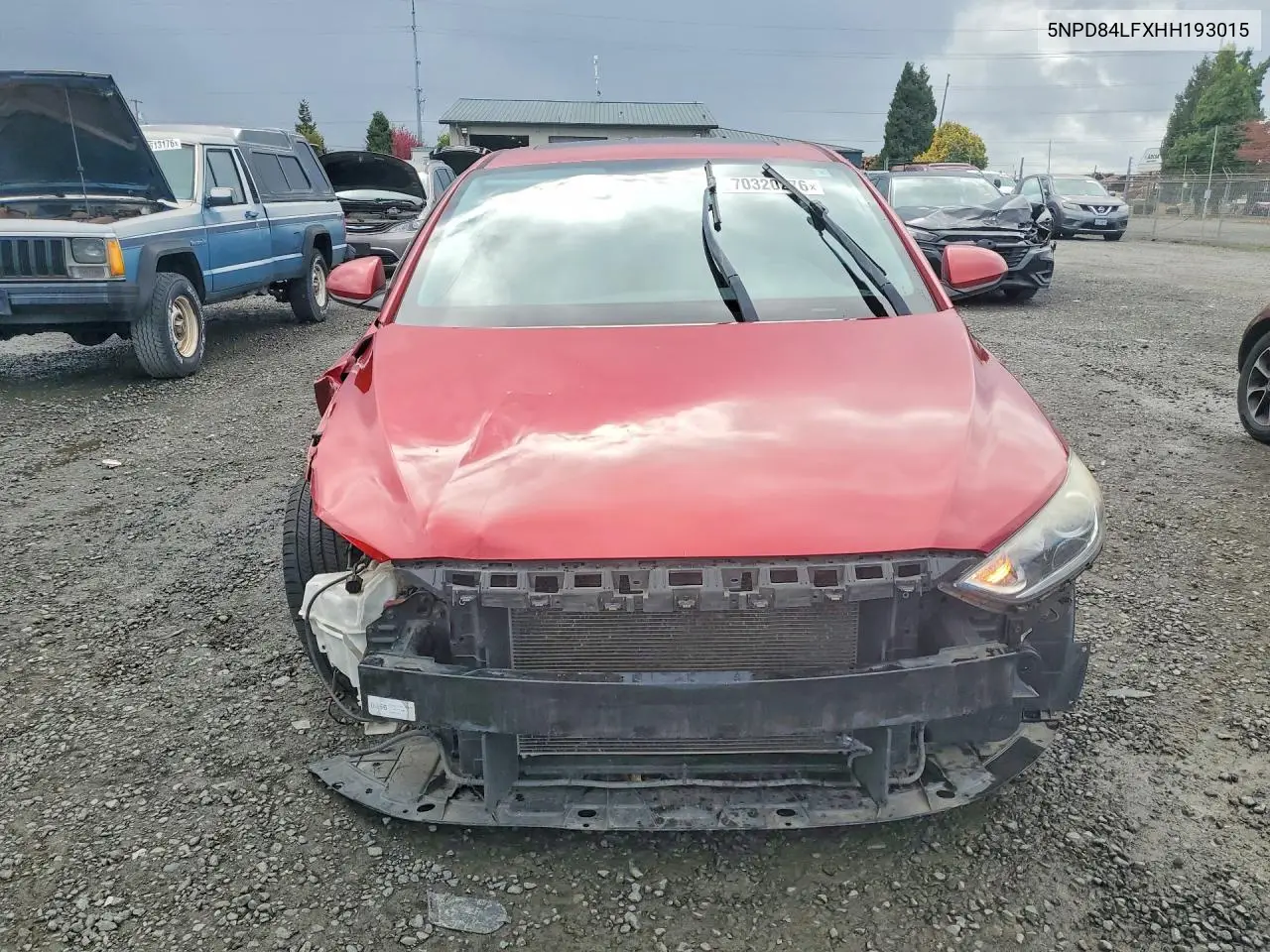 2017 HYUNDAI ELANTRA VIN 5NPD84LFXHH193015 — фото 5