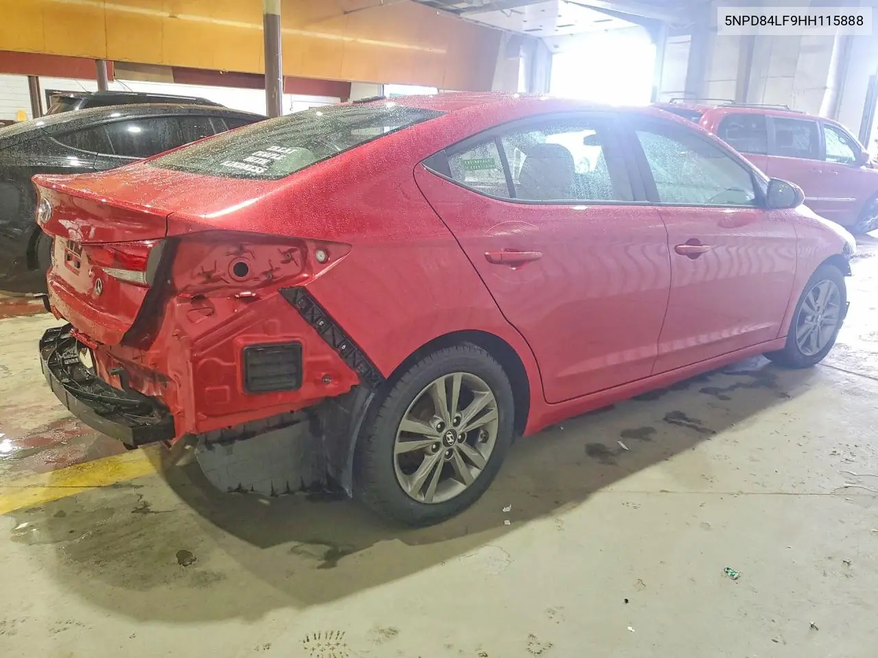 2017 HYUNDAI ELANTRA VIN 5NPD84LF9HH115888 — фото 3