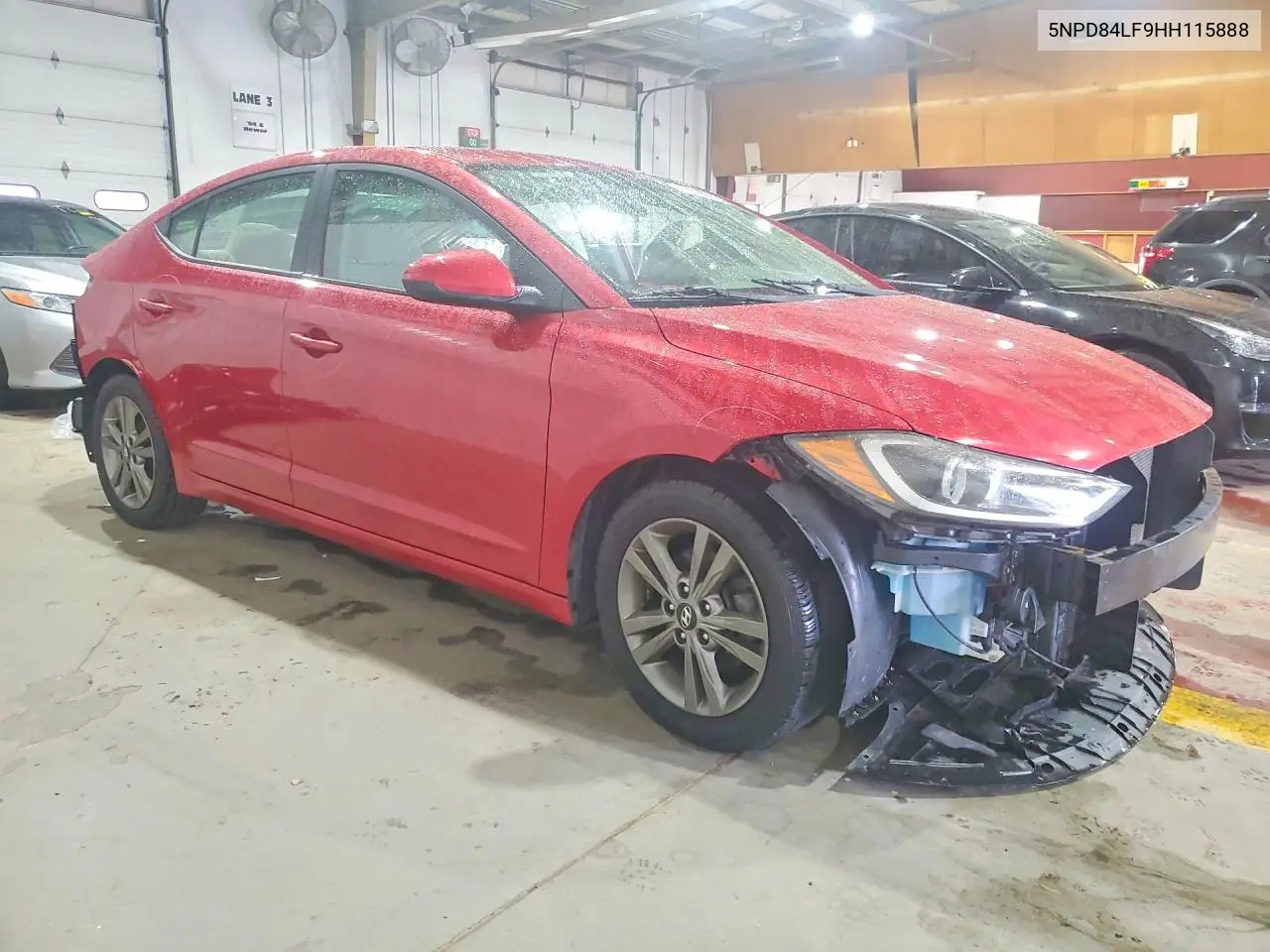 2017 HYUNDAI ELANTRA VIN 5NPD84LF9HH115888 — фото 4