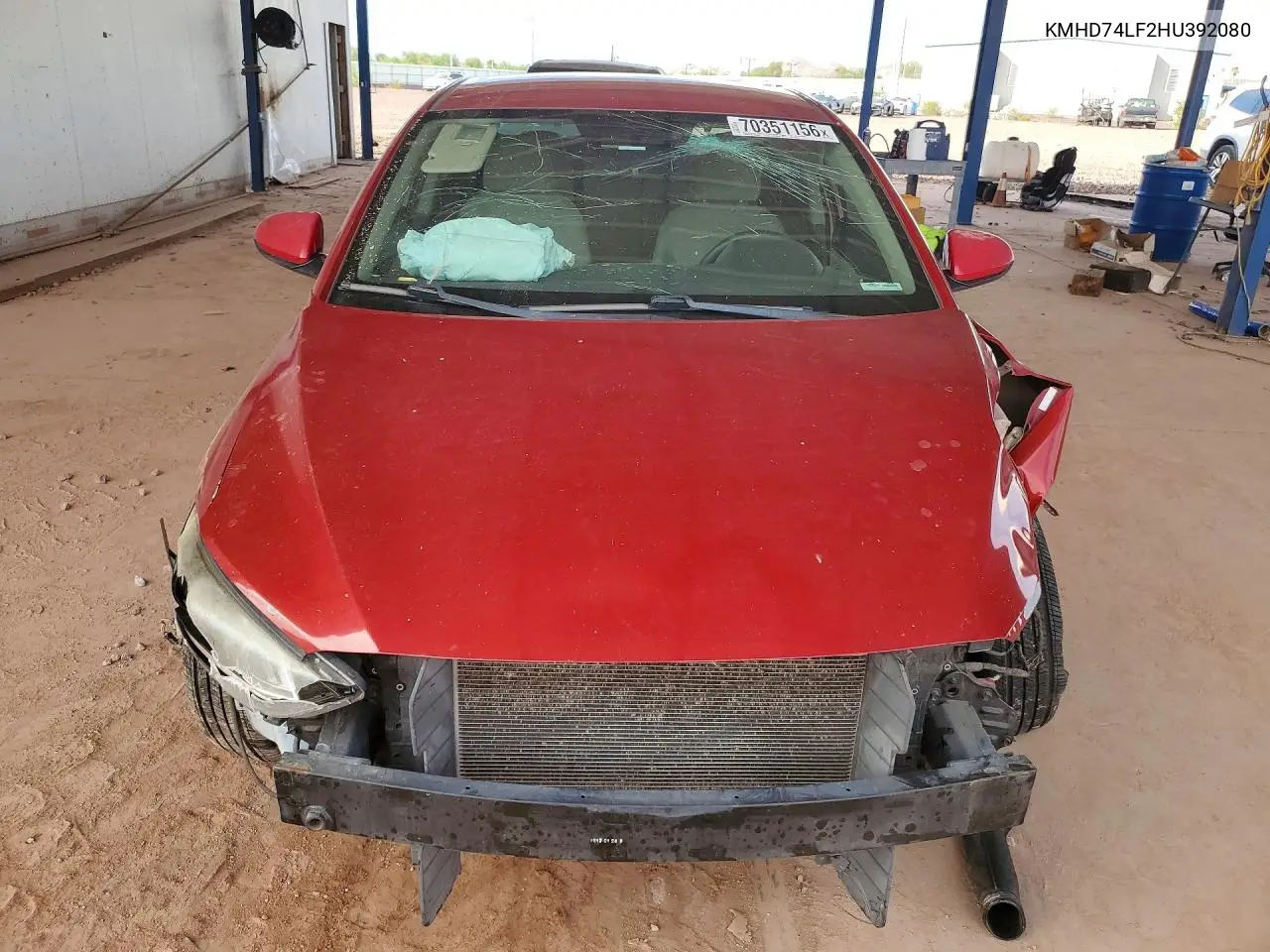 2017 HYUNDAI ELANTRA VIN KMHD74LF2HU392080 — фото 5
