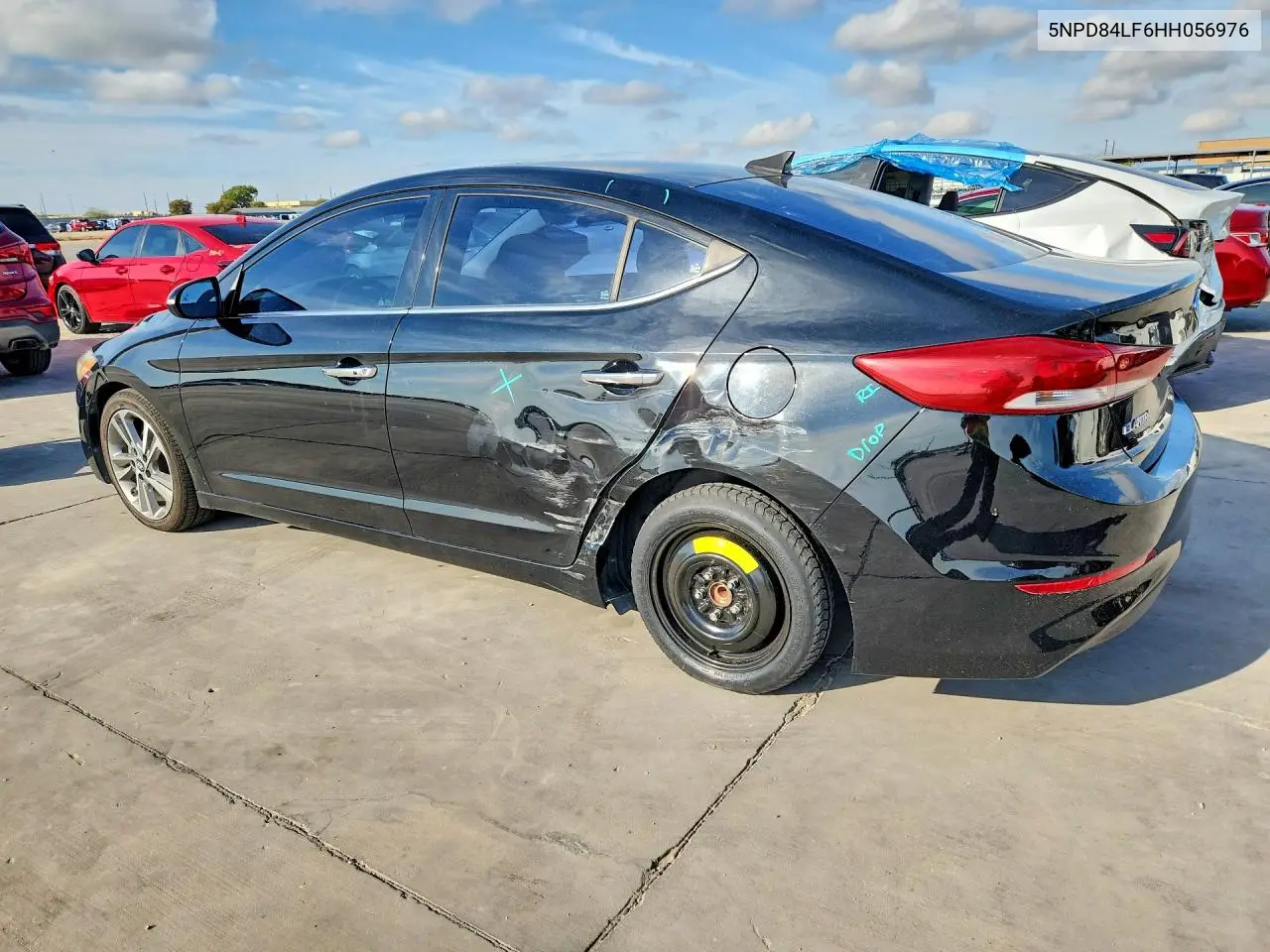 2017 HYUNDAI ELANTRA VIN 5NPD84LF6HH056976 — фото 2