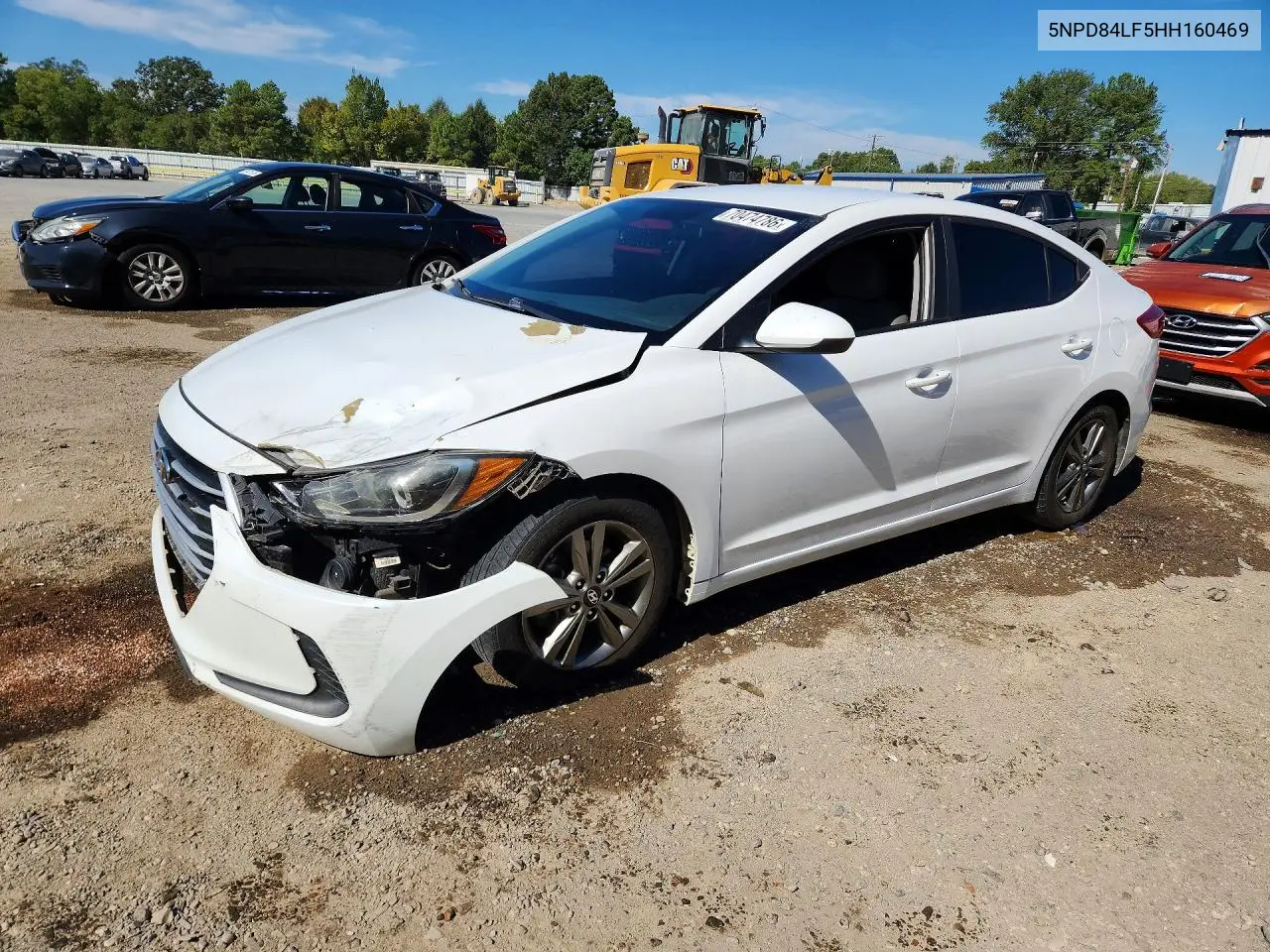 HYUNDAI ELANTRA 2017, VIN 5NPD84LF5HH160469