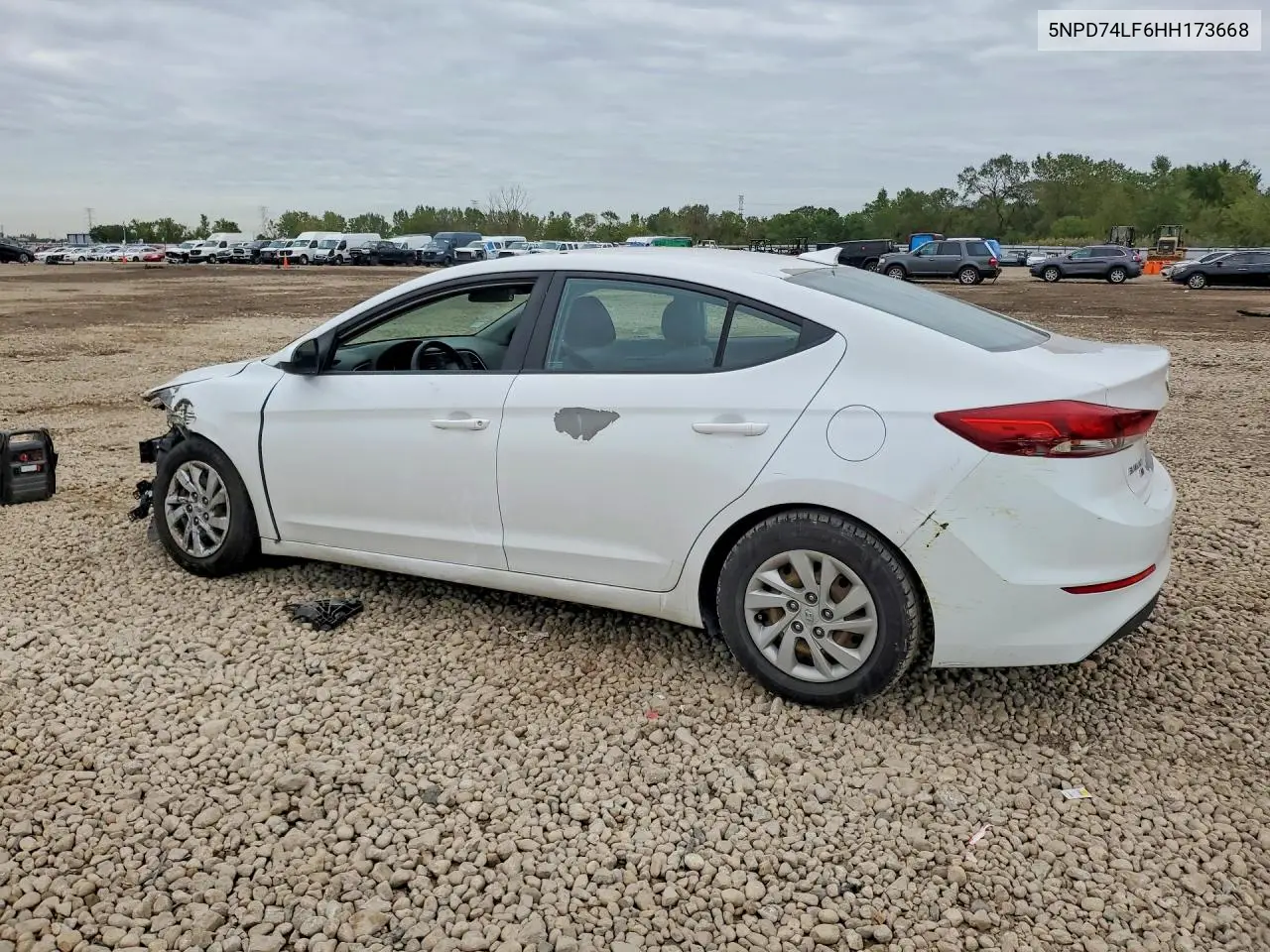 2017 HYUNDAI ELANTRA VIN 5NPD74LF6HH173668 — фото 2