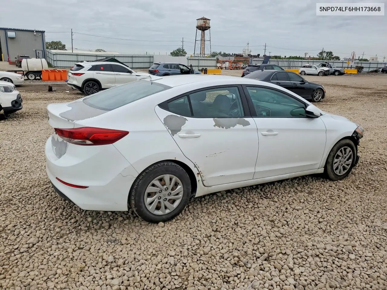 2017 HYUNDAI ELANTRA VIN 5NPD74LF6HH173668 — фото 3