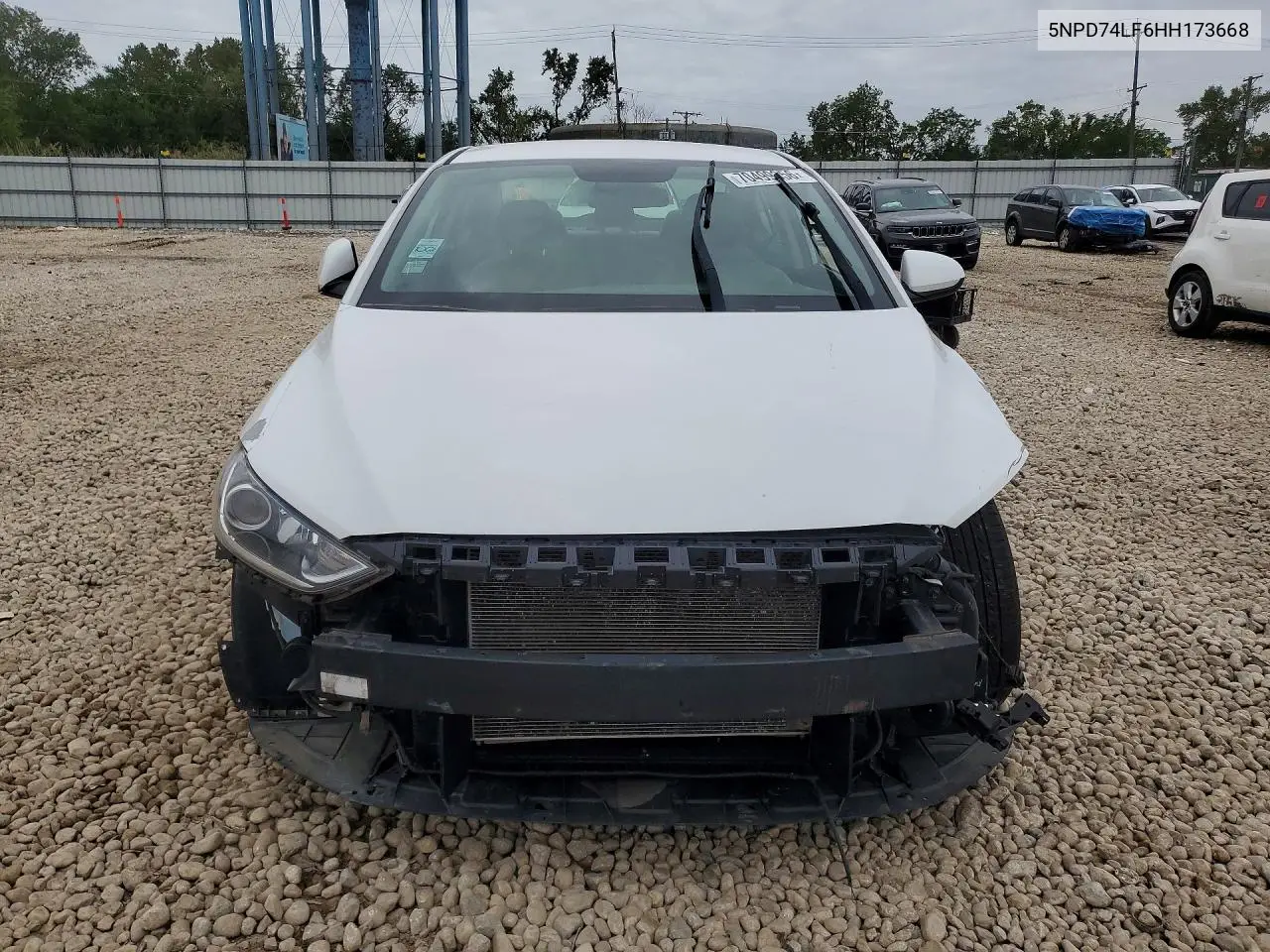 2017 HYUNDAI ELANTRA VIN 5NPD74LF6HH173668 — фото 5