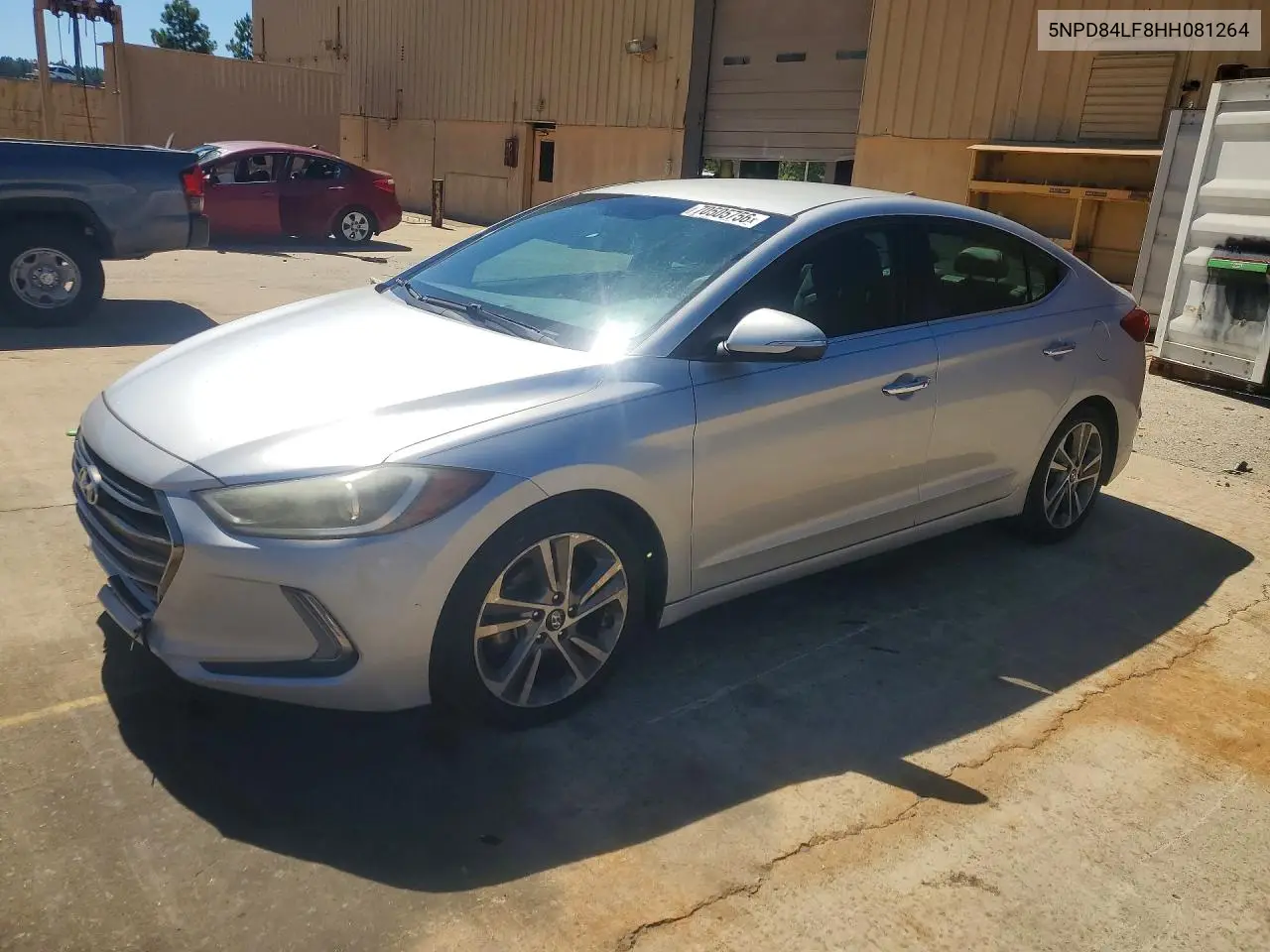 HYUNDAI ELANTRA 2017, VIN 5NPD84LF8HH081264