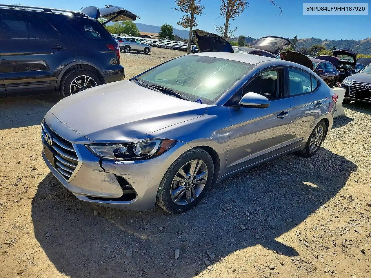 HYUNDAI ELANTRA 2017, VIN 5NPD84LF9HH187920
