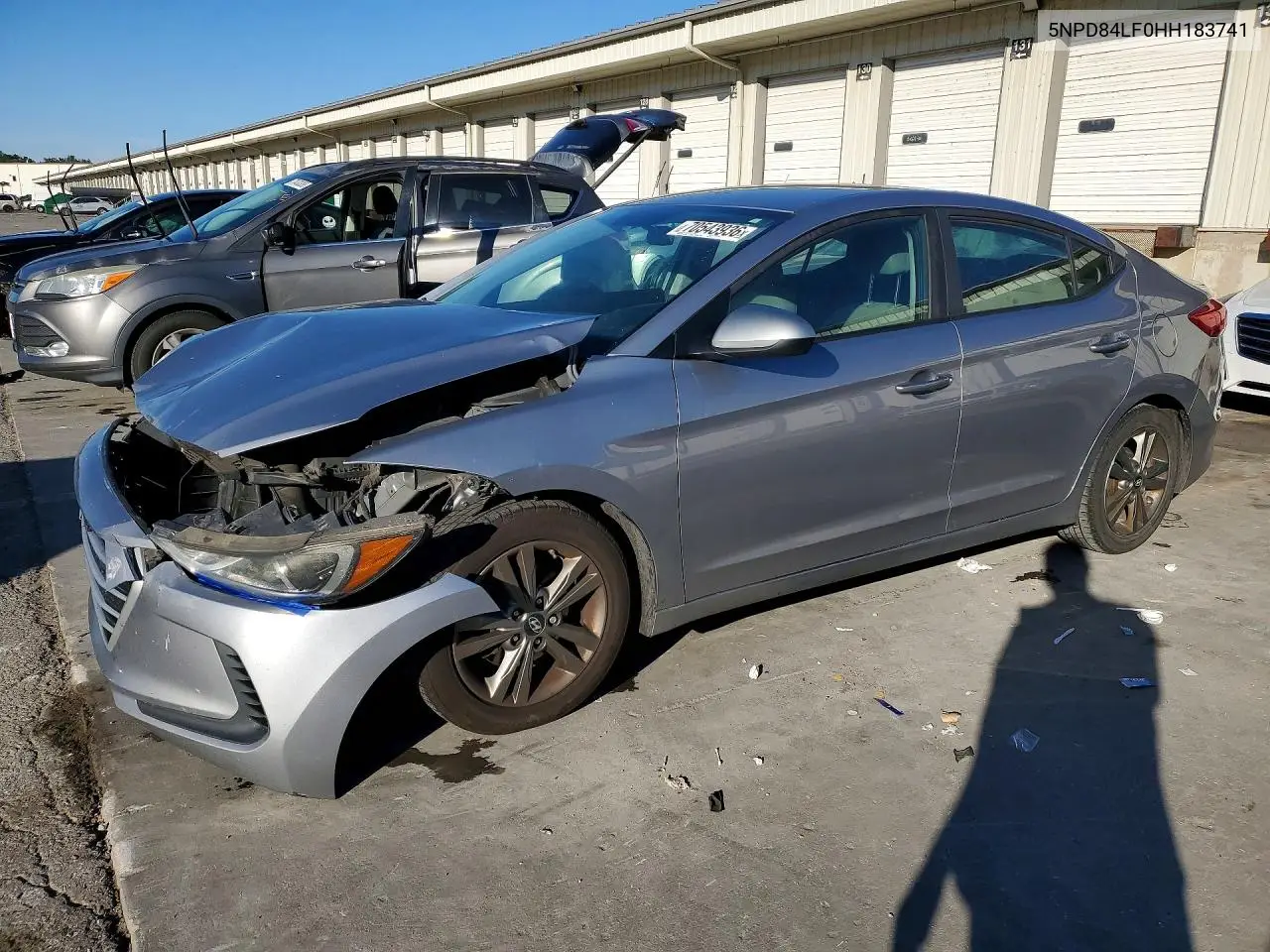 HYUNDAI ELANTRA 2017, VIN 5NPD84LF0HH183741