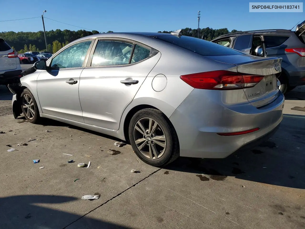 2017 HYUNDAI ELANTRA VIN 5NPD84LF0HH183741 — фото 2