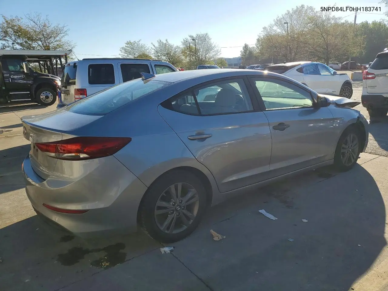 2017 HYUNDAI ELANTRA VIN 5NPD84LF0HH183741 — фото 3