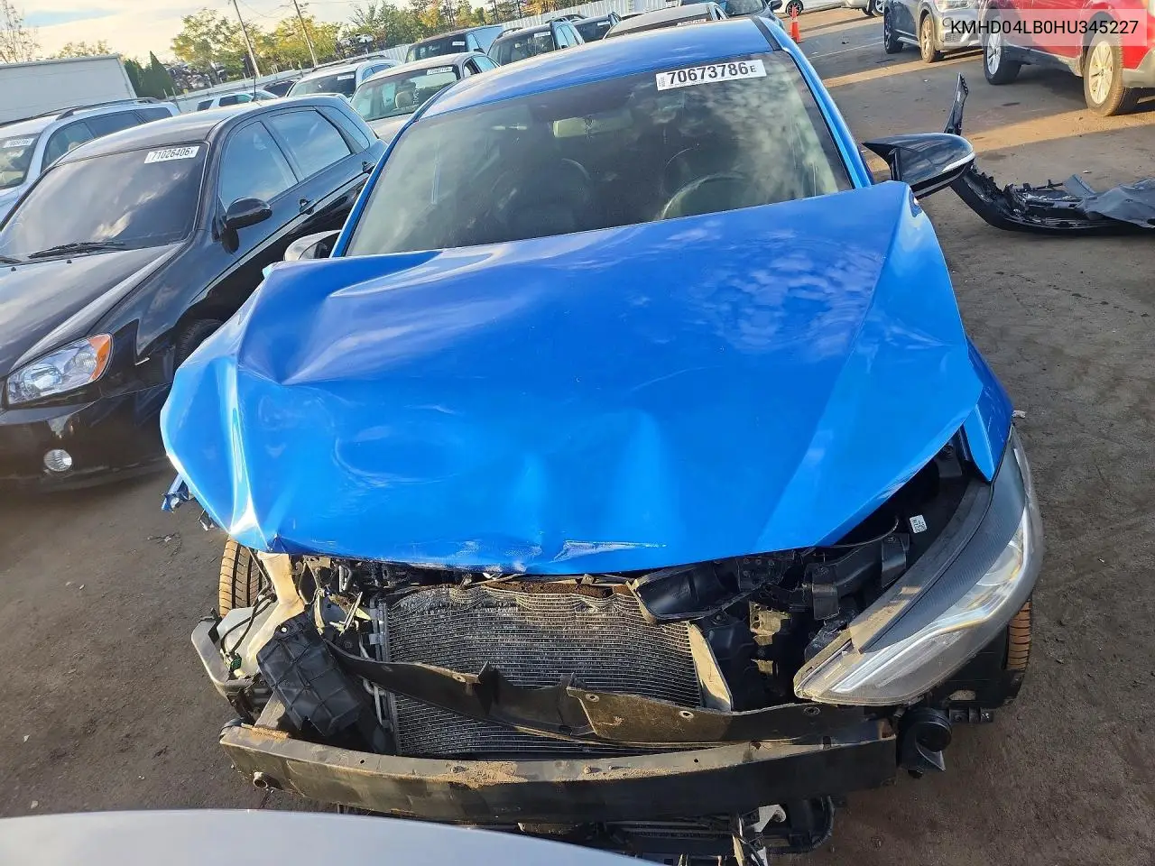 2017 HYUNDAI ELANTRA VIN KMHD04LB0HU345227 — фото 5