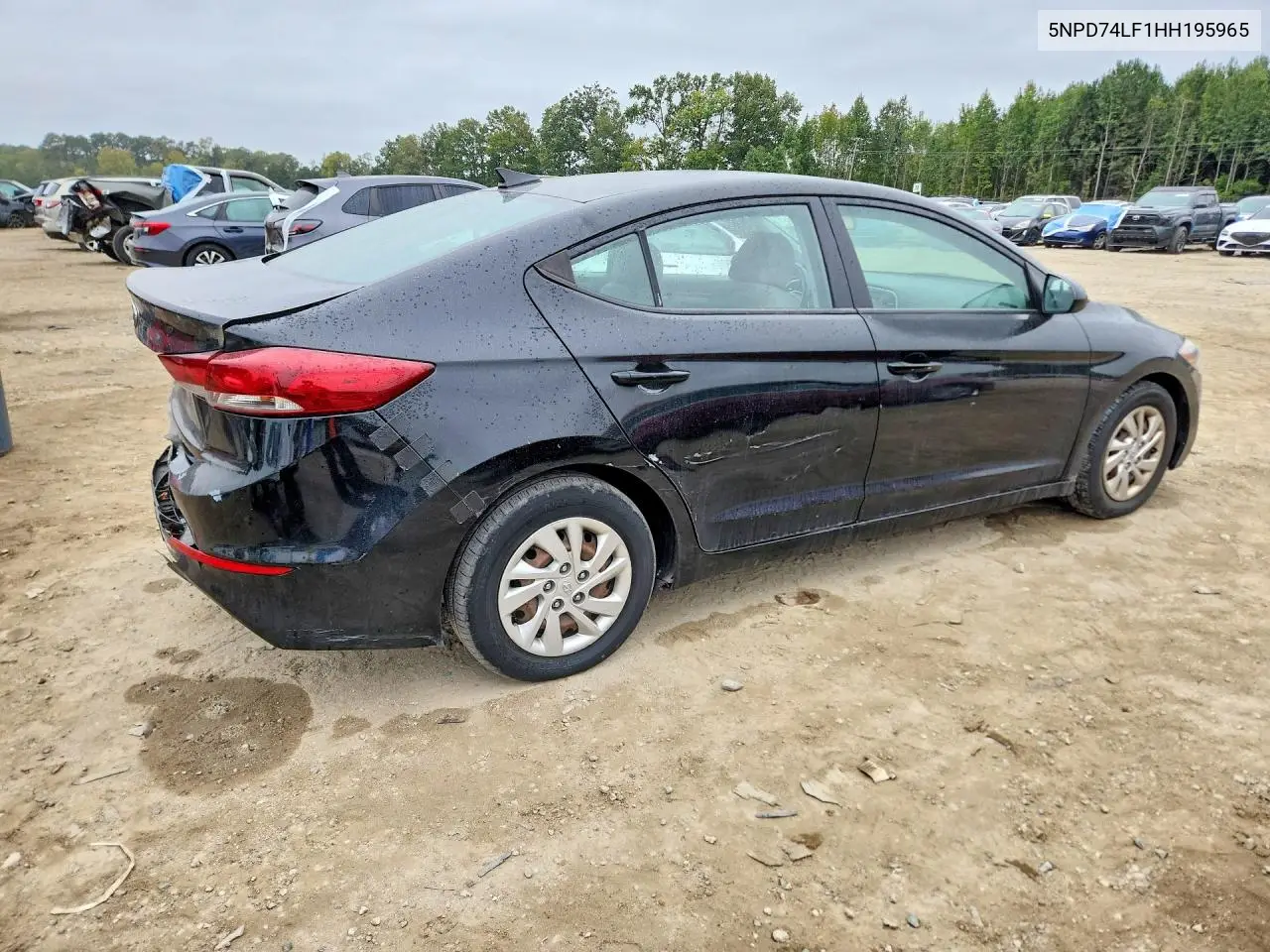 2017 HYUNDAI ELANTRA VIN 5NPD74LF1HH195965 — фото 3
