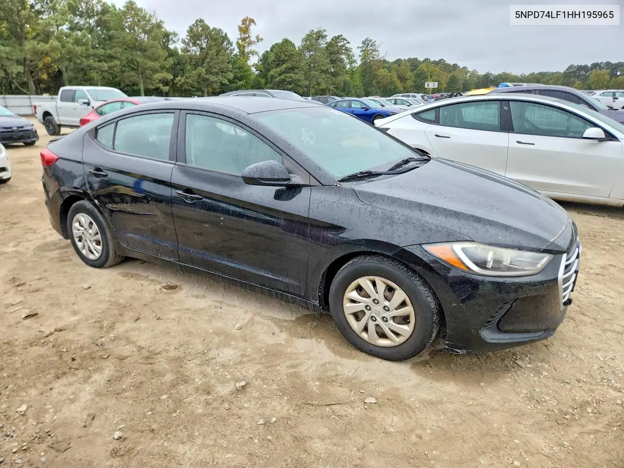 2017 HYUNDAI ELANTRA VIN 5NPD74LF1HH195965 — фото 4