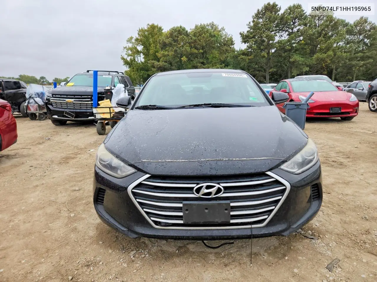 2017 HYUNDAI ELANTRA VIN 5NPD74LF1HH195965 — фото 5