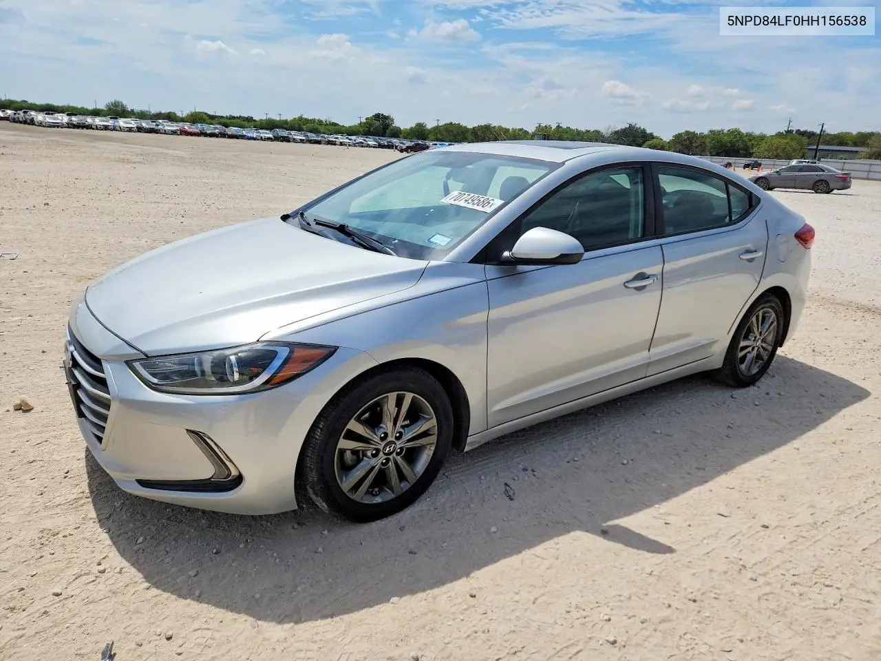 HYUNDAI ELANTRA 2017, VIN 5NPD84LF0HH156538