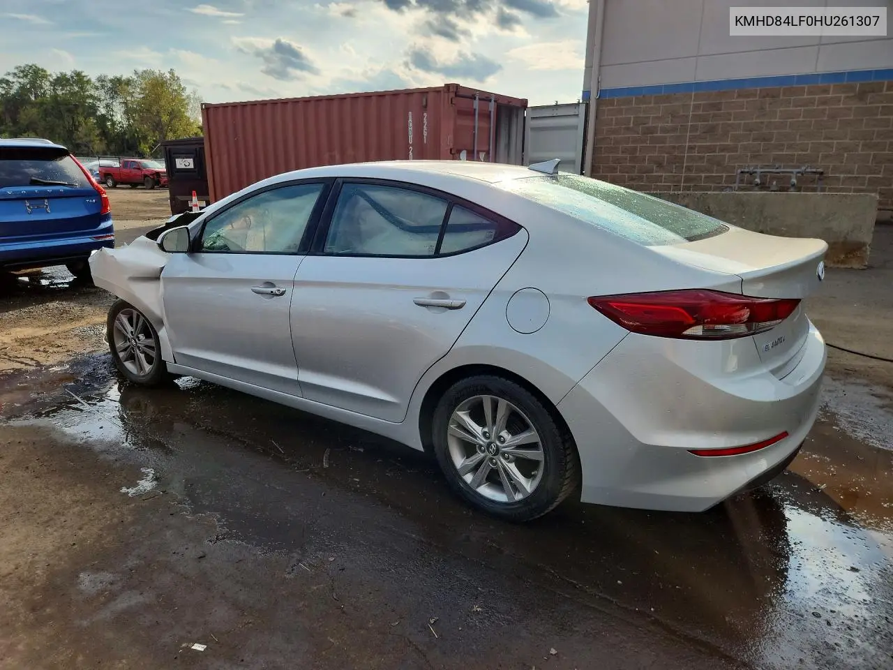 2017 HYUNDAI ELANTRA VIN KMHD84LF0HU261307 — фото 2
