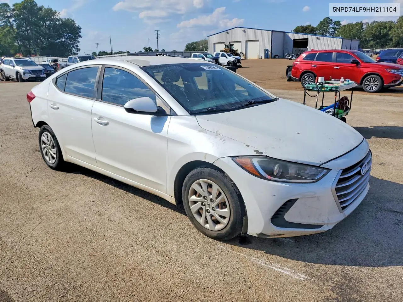 2017 HYUNDAI ELANTRA VIN 5NPD74LF9HH211104 — фото 4