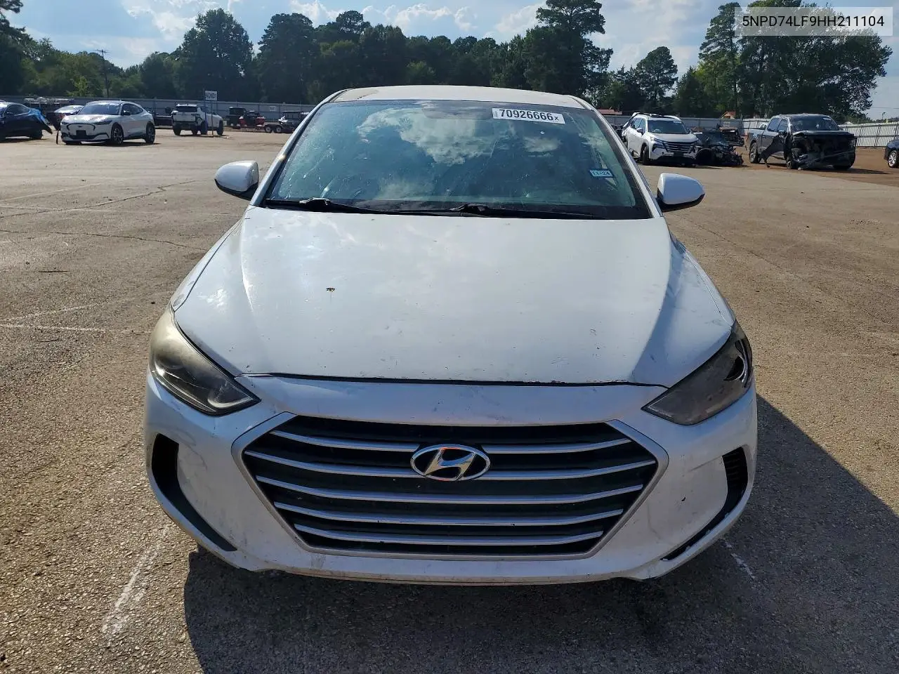 2017 HYUNDAI ELANTRA VIN 5NPD74LF9HH211104 — фото 5