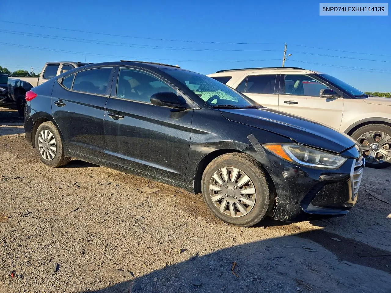 2017 HYUNDAI ELANTRA VIN 5NPD74LFXHH144139 — фото 4