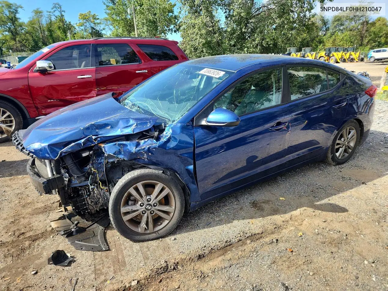 HYUNDAI ELANTRA 2017, VIN 5NPD84LF0HH210047