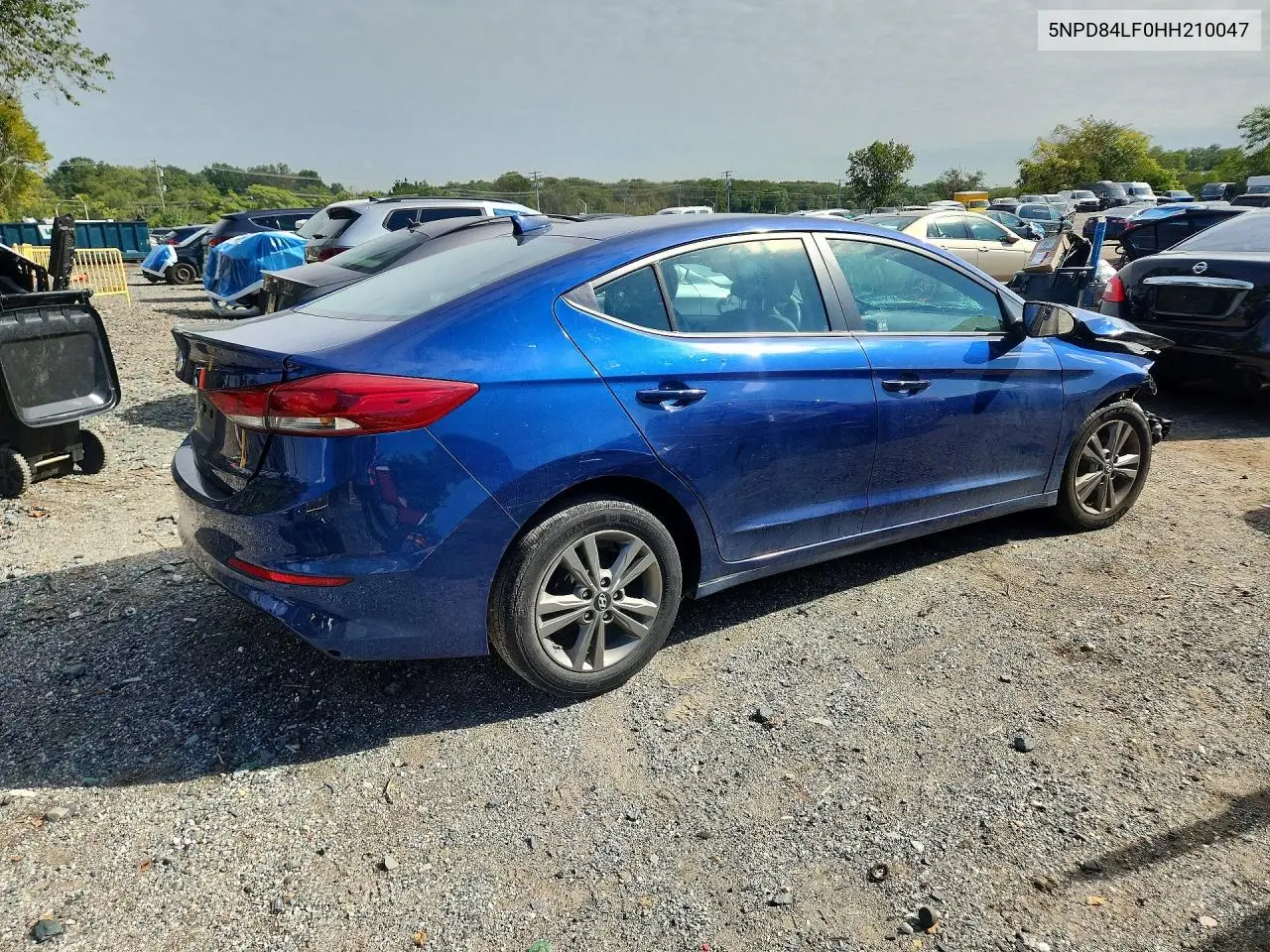 2017 HYUNDAI ELANTRA VIN 5NPD84LF0HH210047 — фото 3