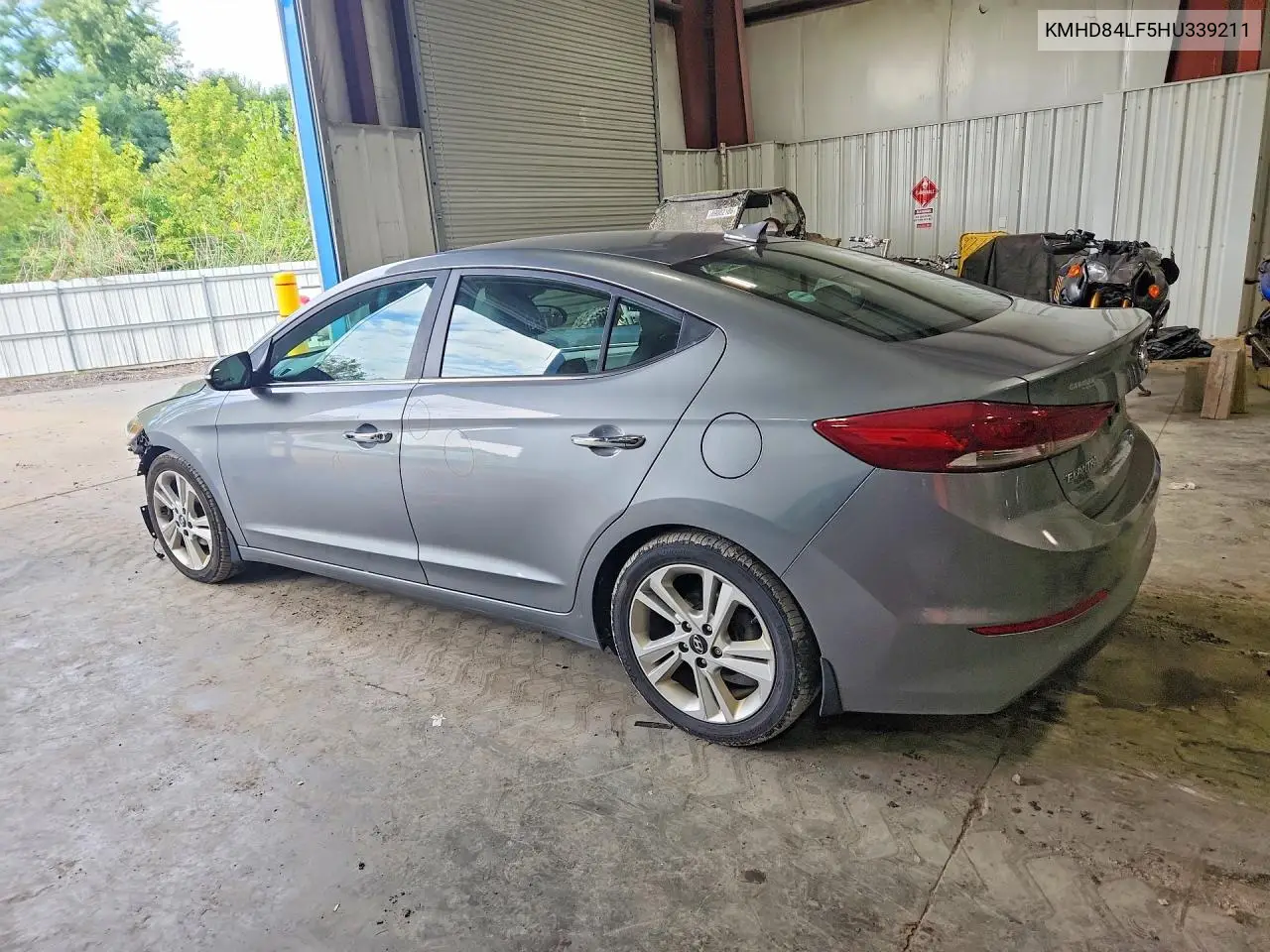 2017 HYUNDAI ELANTRA VIN KMHD84LF5HU339211 — фото 2