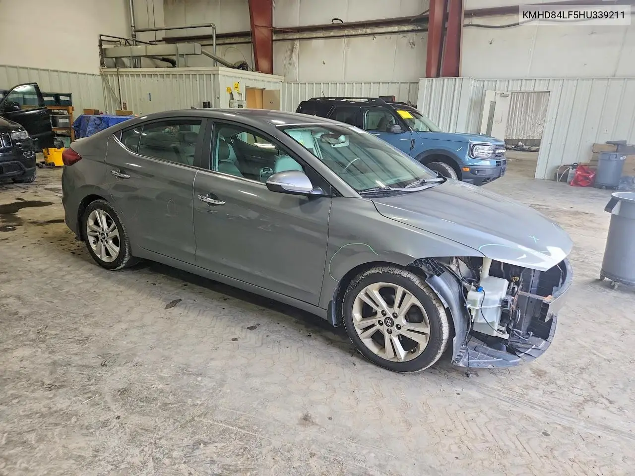 2017 HYUNDAI ELANTRA VIN KMHD84LF5HU339211 — фото 4