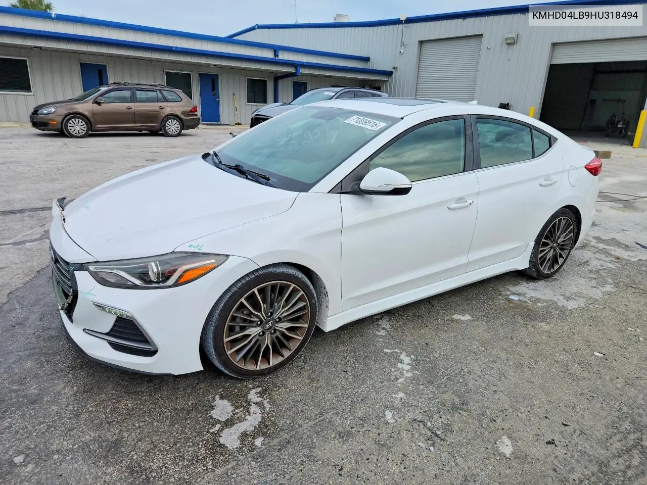 HYUNDAI ELANTRA 2017, VIN KMHD04LB9HU318494