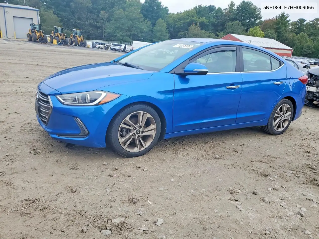 HYUNDAI ELANTRA 2017, VIN 5NPD84LF7HH009066
