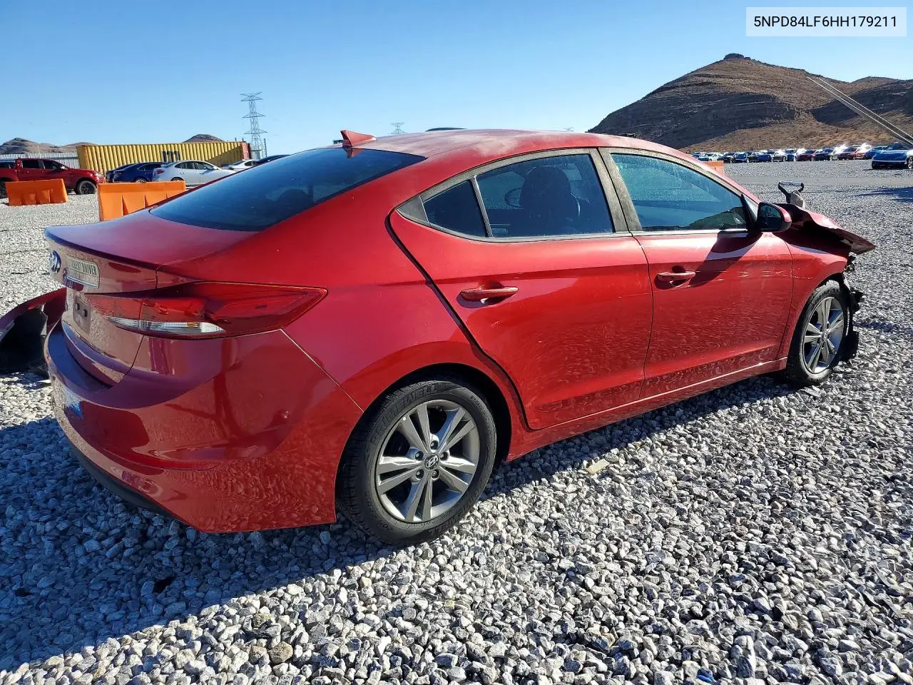 2017 HYUNDAI ELANTRA VIN 5NPD84LF6HH179211 — фото 3
